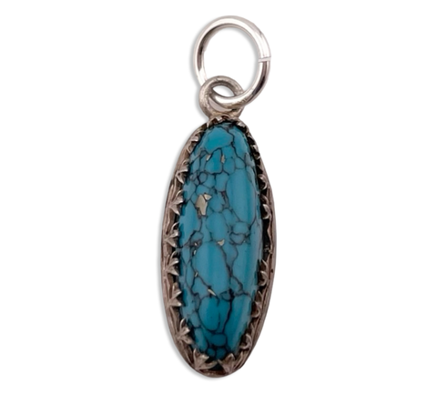 sterling silver turquoise pendant ***AS IS***