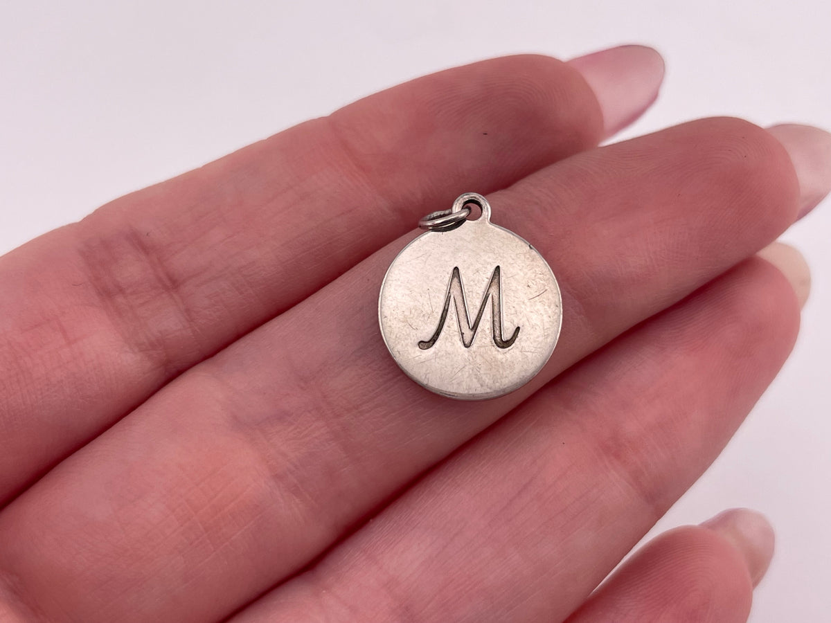STUSSY SILVER ALPHABET PENDANT 【M】 Stussy Silver Alphabet Pendant In-Store Pick-Up #stussy