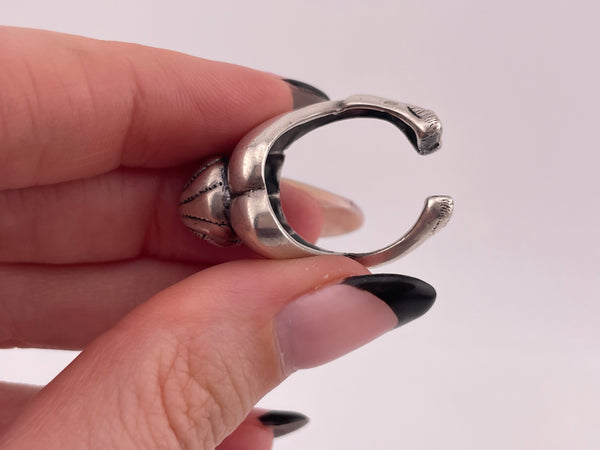 size 6.75/7 sterling silver rare artisan Jaclyn Davidson woman creature ring