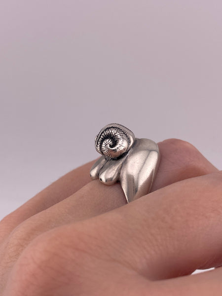 size 6.75/7 sterling silver rare artisan Jaclyn Davidson woman creature ring