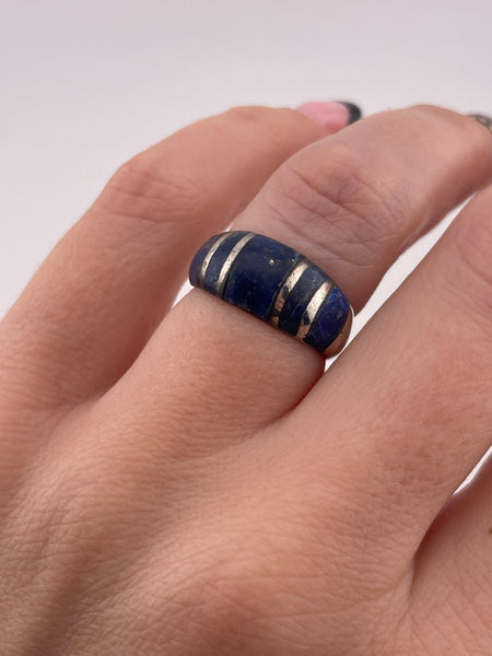 size 6.25 sterling silver sodalite ring