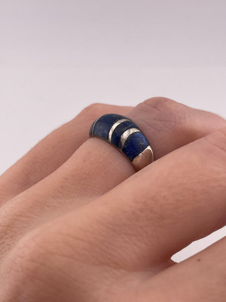size 6.25 sterling silver sodalite ring