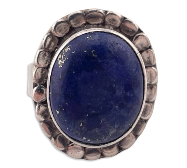 size 6.25 sterling silver lapis ring