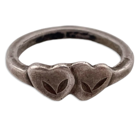size 5 sterling silver heart ring