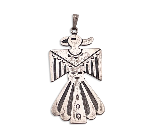 sterling silver bird pendant