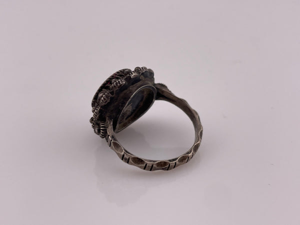 size 6.5 sterling silver poison locket ring **AS IS**