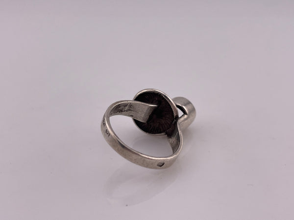 size 7.75 sterling silver modernist stoneless ring