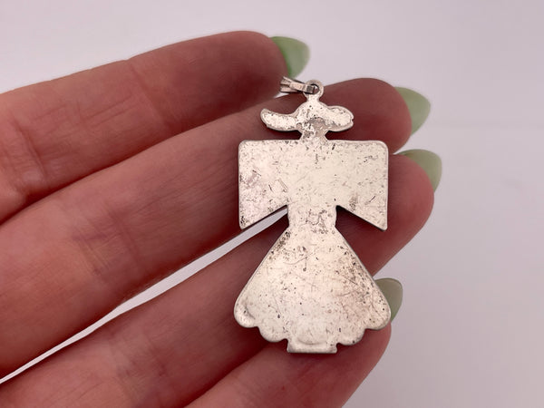 sterling silver bird pendant