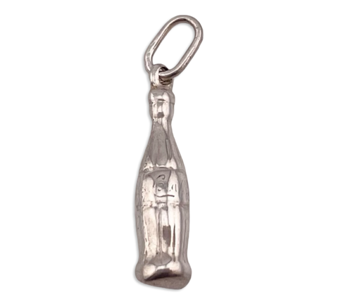 sterling silver 3D soda bottle pendant