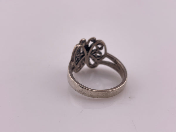 size 8.25 sterling silver butterfly ring