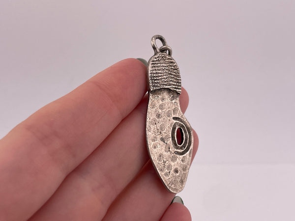 800 silver hole in shoe sole pendant
