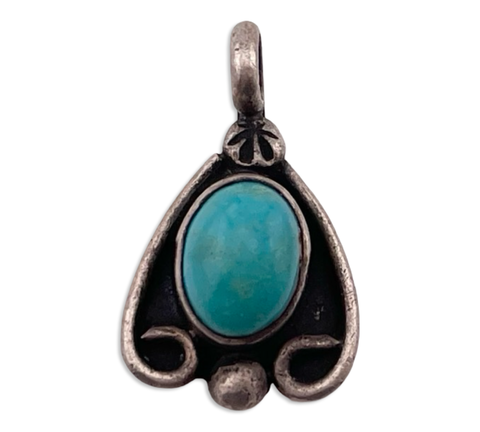 sterling silver turquoise pendant