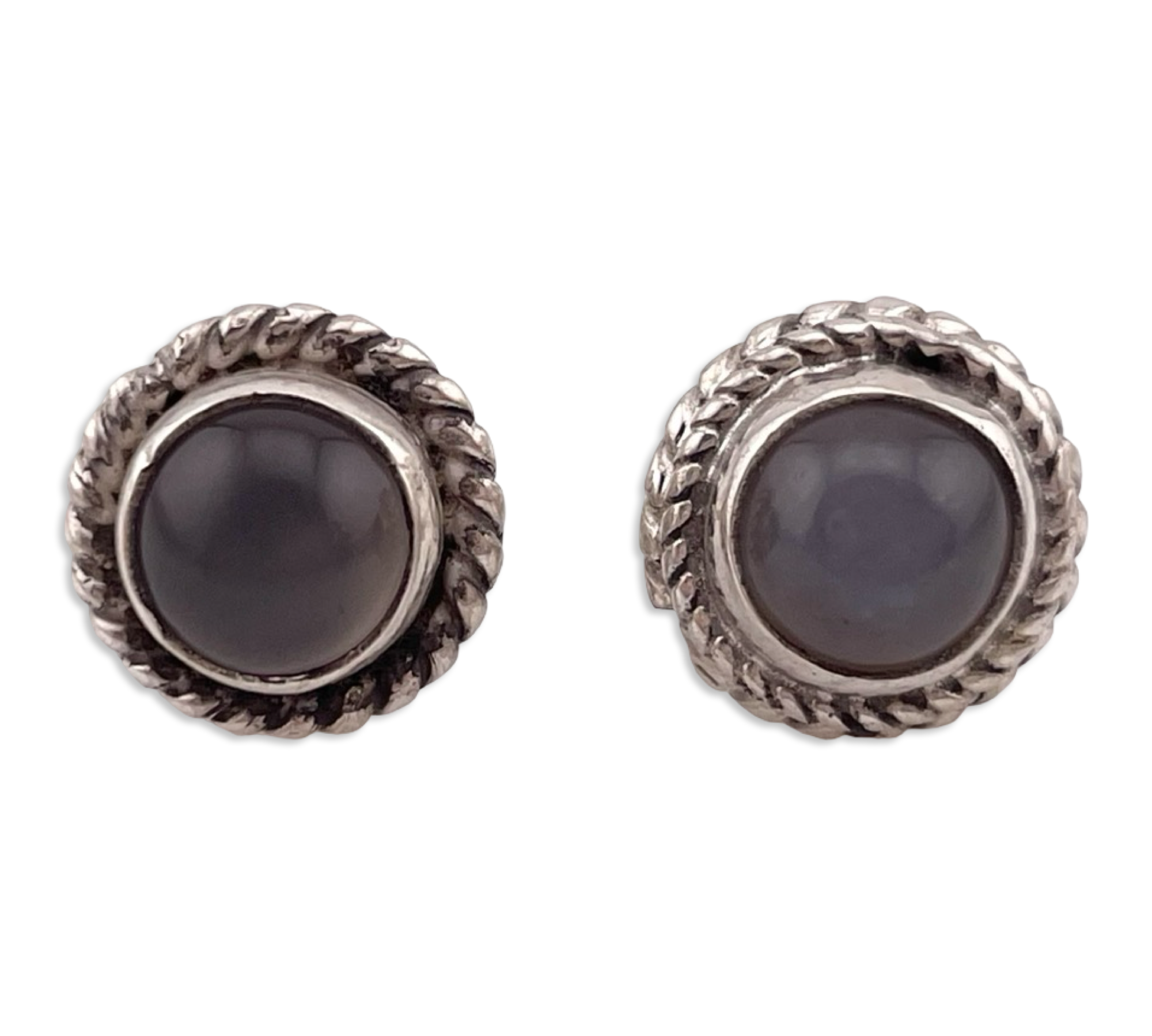 sterling silver moonstone post earrings