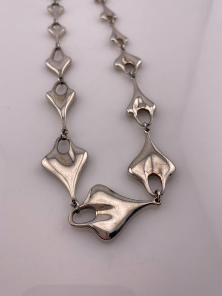 sterling silver RLM Studios heavy chunky stoneless necklace