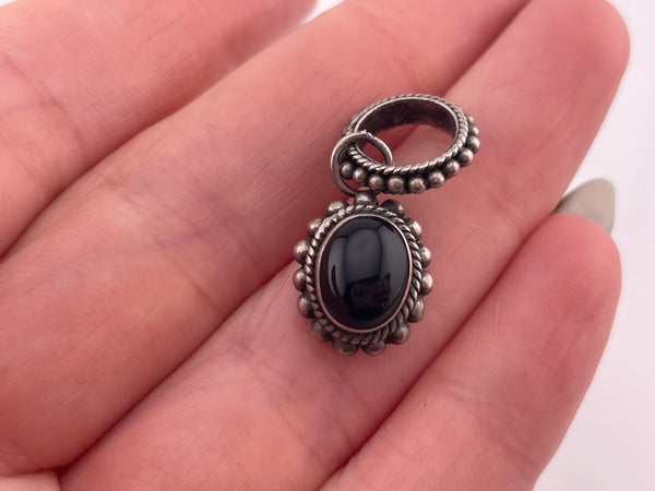 sterling silver onyx pendant ***AS IS***