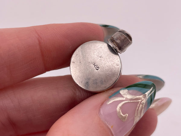 sterling silver locket compartment pendant