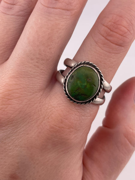 size 10.75 sterling silver turquoise ring