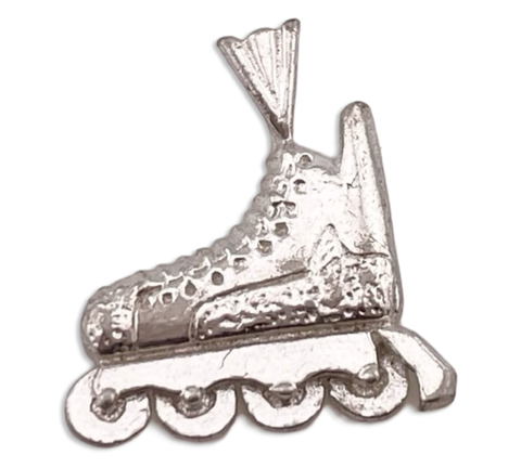 sterling silver rollerblade pendant