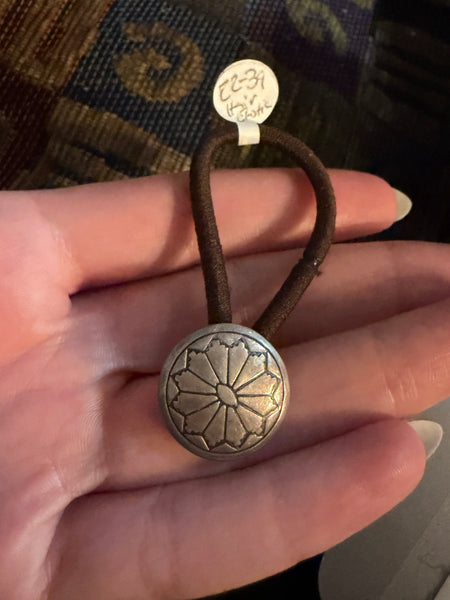 RESERVED PRIVATE LISTING -- sterling silver hair tie C17
