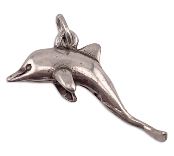 sterling silver dolphin pendant