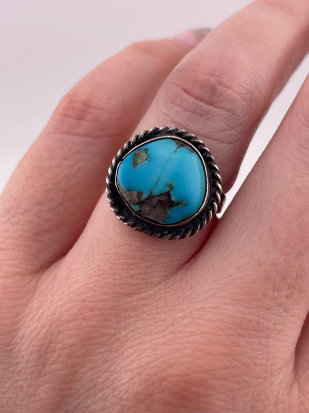 size 6.25 sterling silver turquoise ring