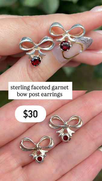RESERVED PRIVATE LISTING -- sterling silver earrings x 2 A15