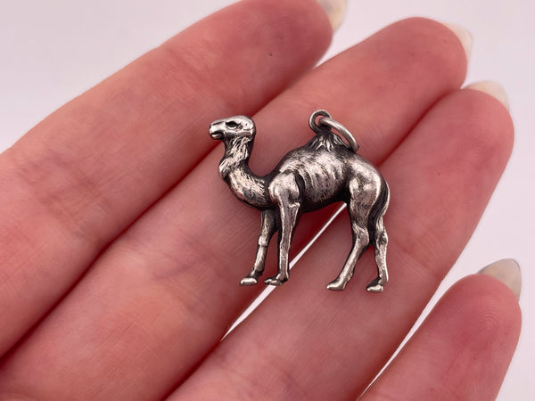 sterling silver camel pendant