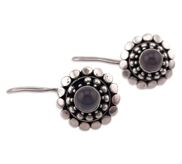 sterling silver moonstone hook earrings ***AS IS***