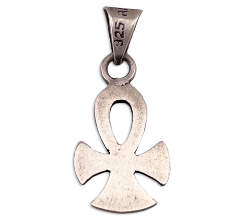 sterling silver Ankh cross pendant