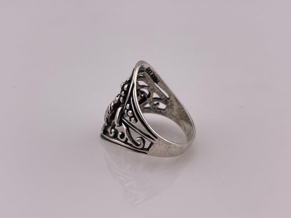 size 7.25 sterling silver bird cut-out design ring