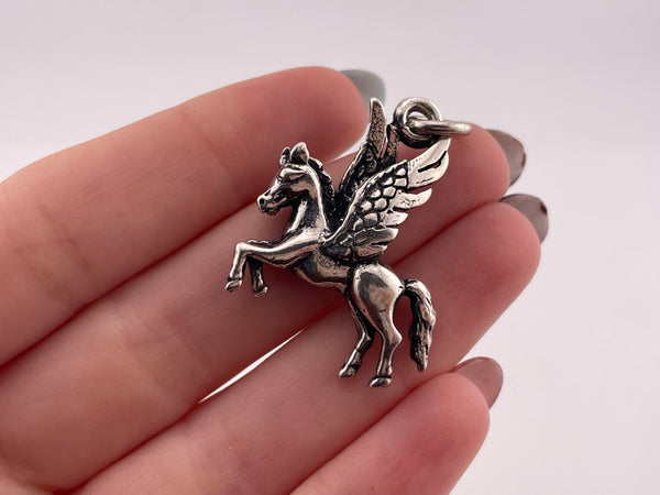 sterling silver pegasus pendant