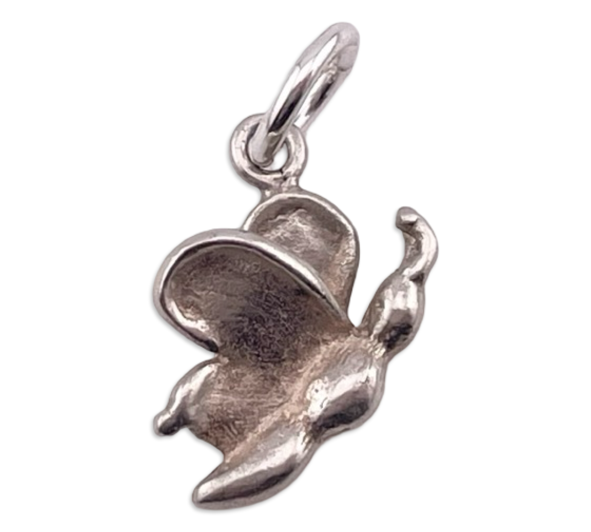 sterling silver small butterfly charm pendant