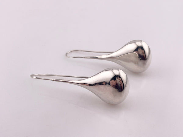 sterling silver stoneless jug threader dangle earrings
