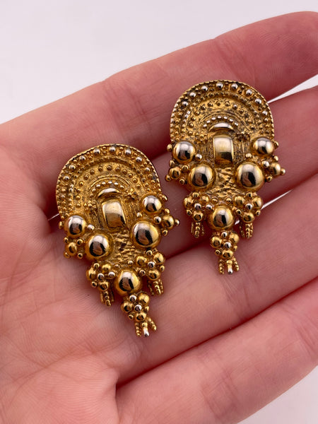 sterling silver gold plated stoneless post earrings