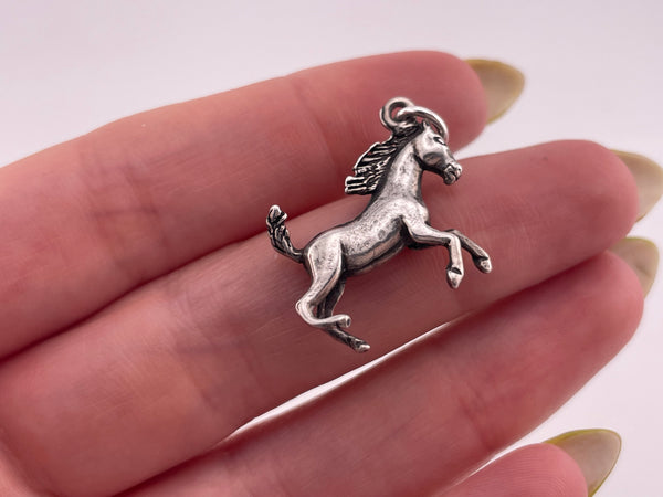 sterling silver horse pendant