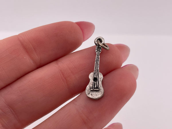 sterling silver ukulele guitar charm pendant