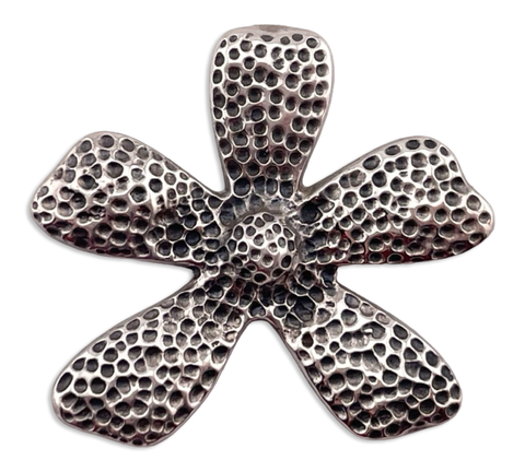 sterling silver Silpada textured flower pendant