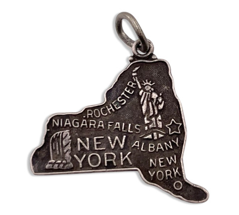 sterling silver New York pendant
