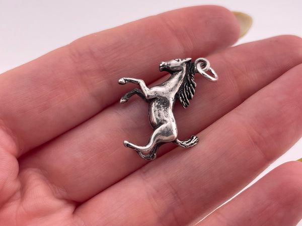 sterling silver horse pendant