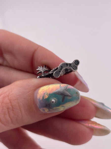 sterling silver small moose charm pendant