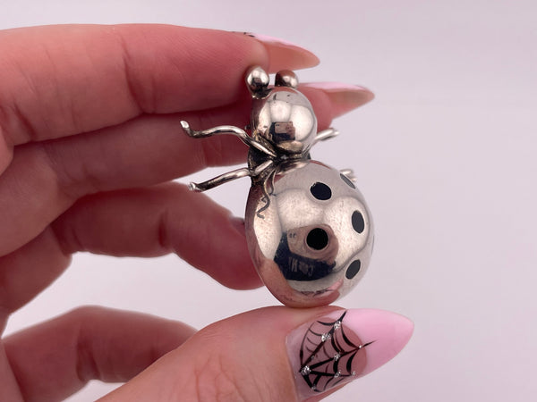 sterling silver Mexican spider brooch pin
