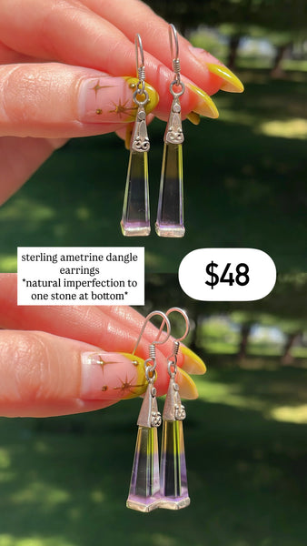 RESERVED PRIVATE LISTING -- sterling silver earrings x 2 and pendants x 2 C5