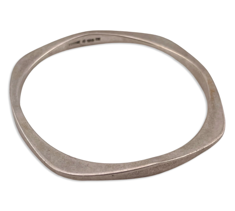 sterling silver Swedish Alton stoneless bangle bracelet
