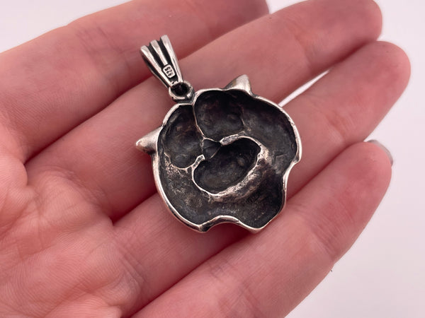 sterling silver tiger head pendant