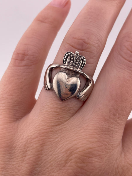 size 7 sterling silver claddagh ring