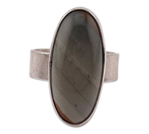 size 7.75 sterling silver jasper ring