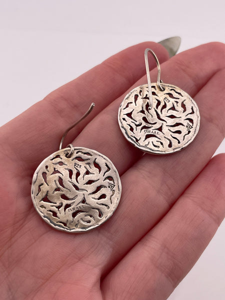 sterling silver Silpada cut-out dangle earrings
