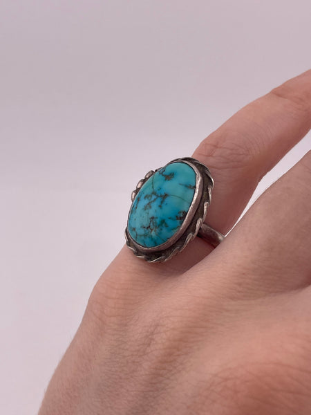 size 5.75 sterling silver turquoise ring