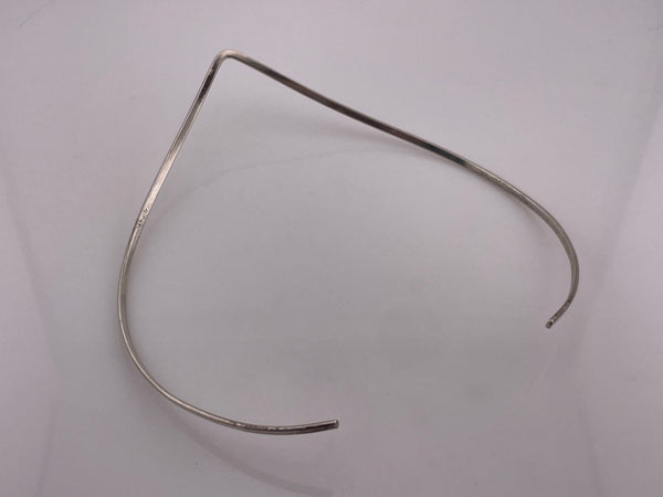 sterling silver v-shape collar necklace