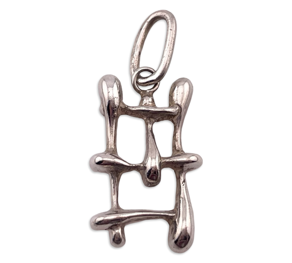sterling silver stoneless artisan pendant